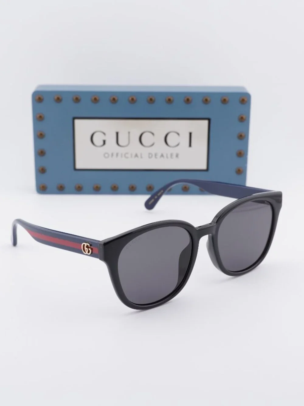 Gucci GG0855SK 002 Square Sunglasses - Black\Grey